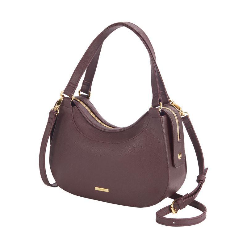 Bolso-para-mujer-de-estilo-casual-en-material-tipo-cuero-de-color-marron-con-compartimentos-y-asas.