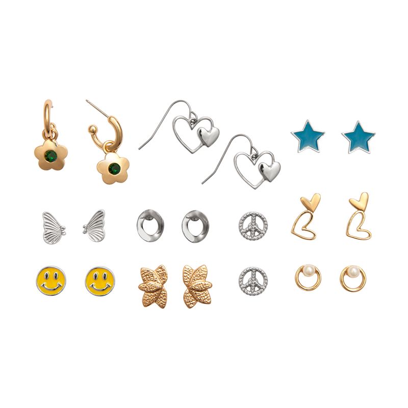El-set-de-Aretes-para-mujer-tiene-10-aretes-de-distintos-estilos-en-tonos-dorado-plateado-y-mas.