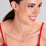 juego-de-collar-y-aretes-dije-LOVE-en-ba�o-de-oro-de-24kk-y-piedras-pintadas-a-mano-en-rojo