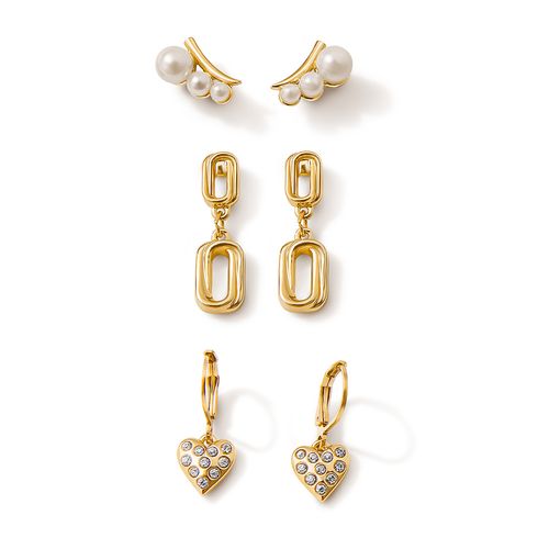 Set de Aretes x3 Perlas Monarca