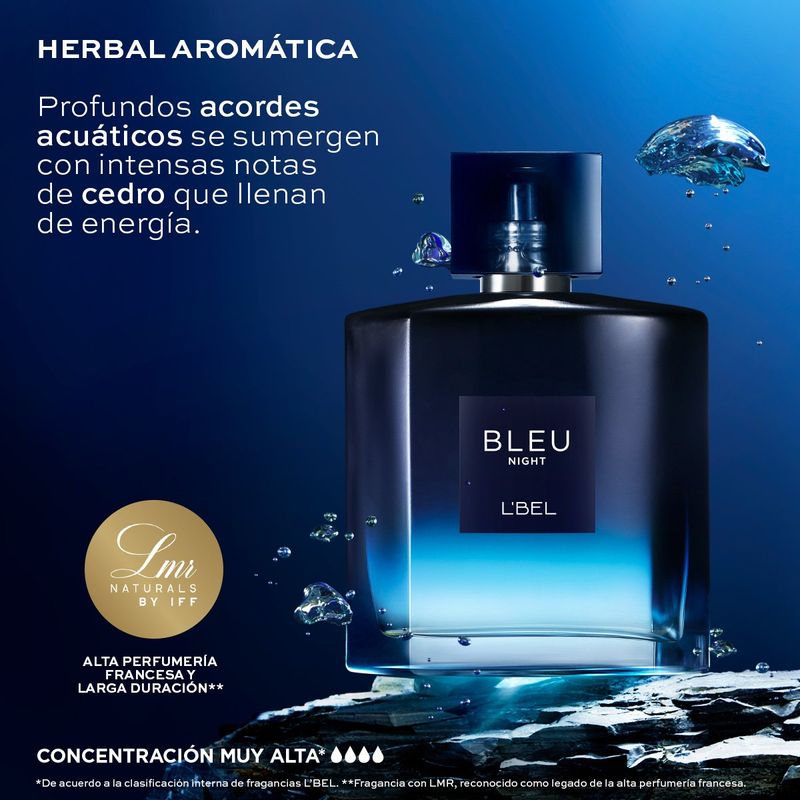 Bleu Night Perfume para Hombre 100 ml L Bel Colombia