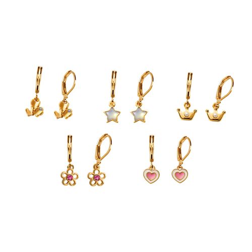 Set Aretes x5 Golden Wish