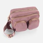 Bolso-para-mujer-Alanya-diseñado-en-tela-poliester-rosa-con-asa-removible-y-cuatro-bolsillos.-