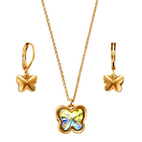 Set Collar + Aretes Bella Butterfly