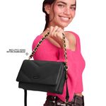 Cartera-para-mujer-Donna-en-negro-de-cuero-con-asas-intercambiables-dos-compartimentos-y-asas.