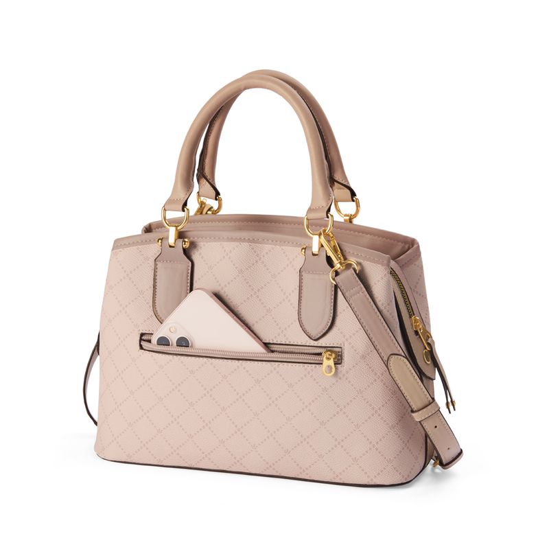 Bolso-para-mujer-rosado-en-material-tipo-cuero-con-asas-3-compartimentos-y-colgante-removible.-