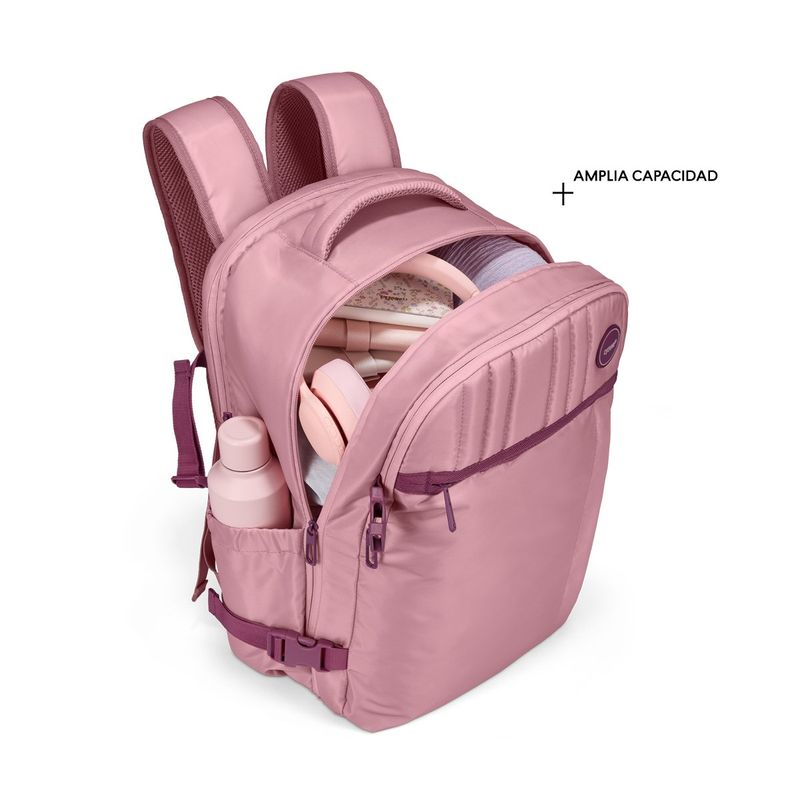 Mochila-para-mujer-ideal-para-viajar-y-llevar-tus-esenciales-poliester-color-rosado.